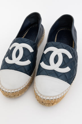 Quilted Leather Espadrille