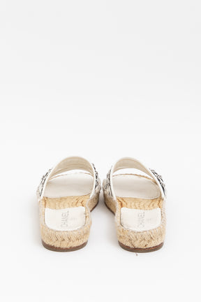 Chain Espadrille Slides