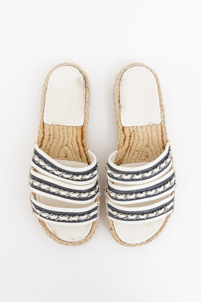 Chain Espadrille Slides