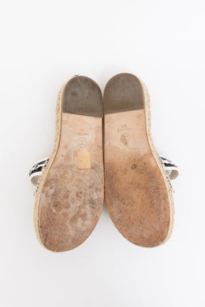 Chain Espadrille Slides