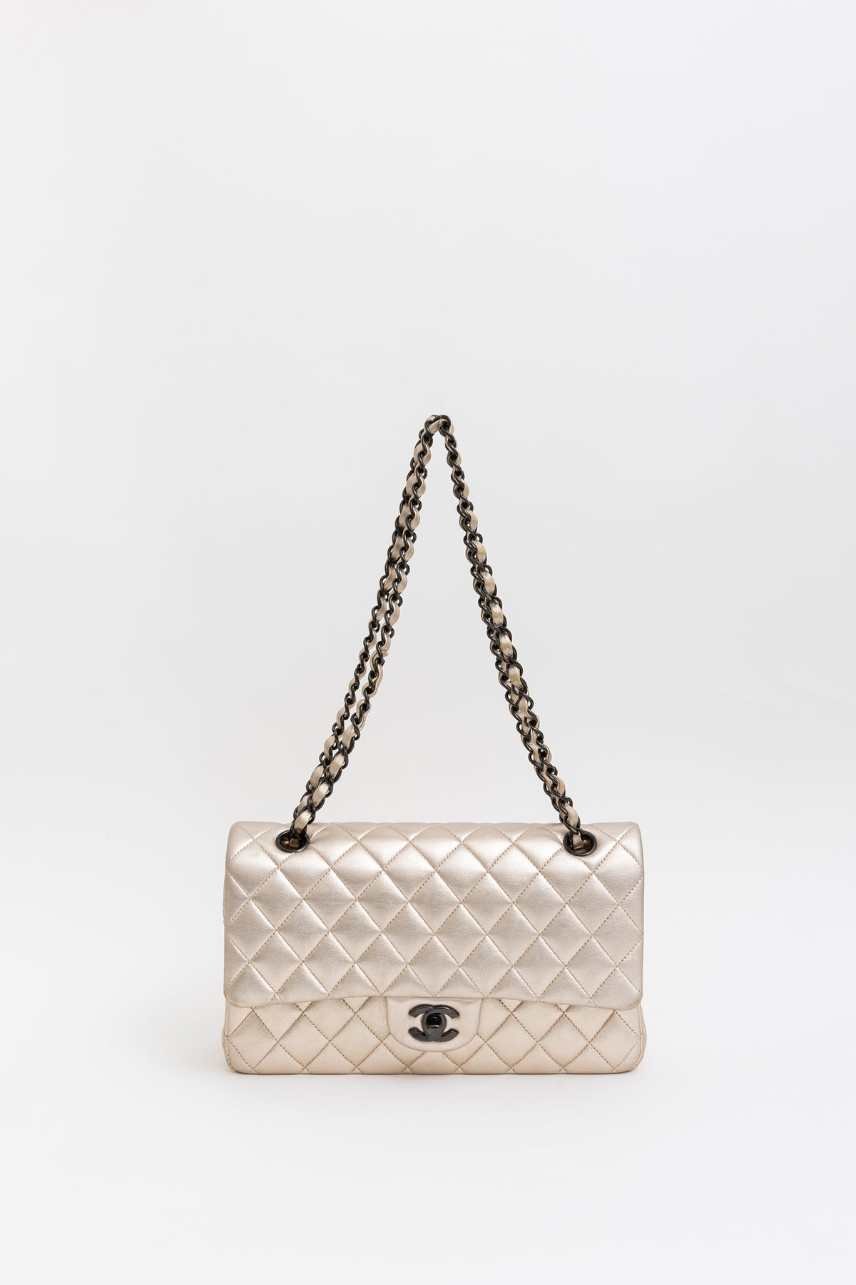 Chanel Metallic Gold Classic Double Flap Bag