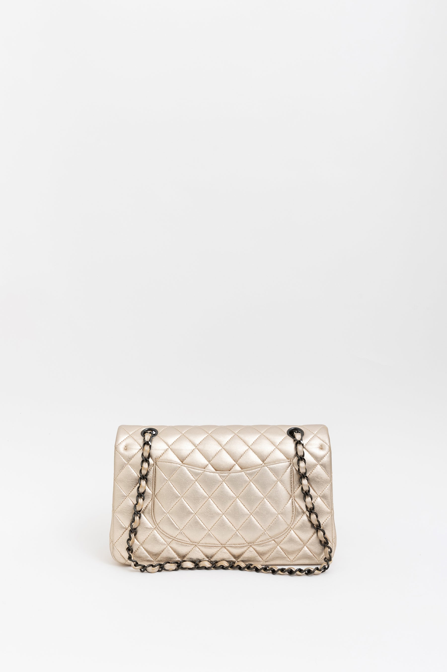 Chanel Metallic Gold Classic Double Flap Bag