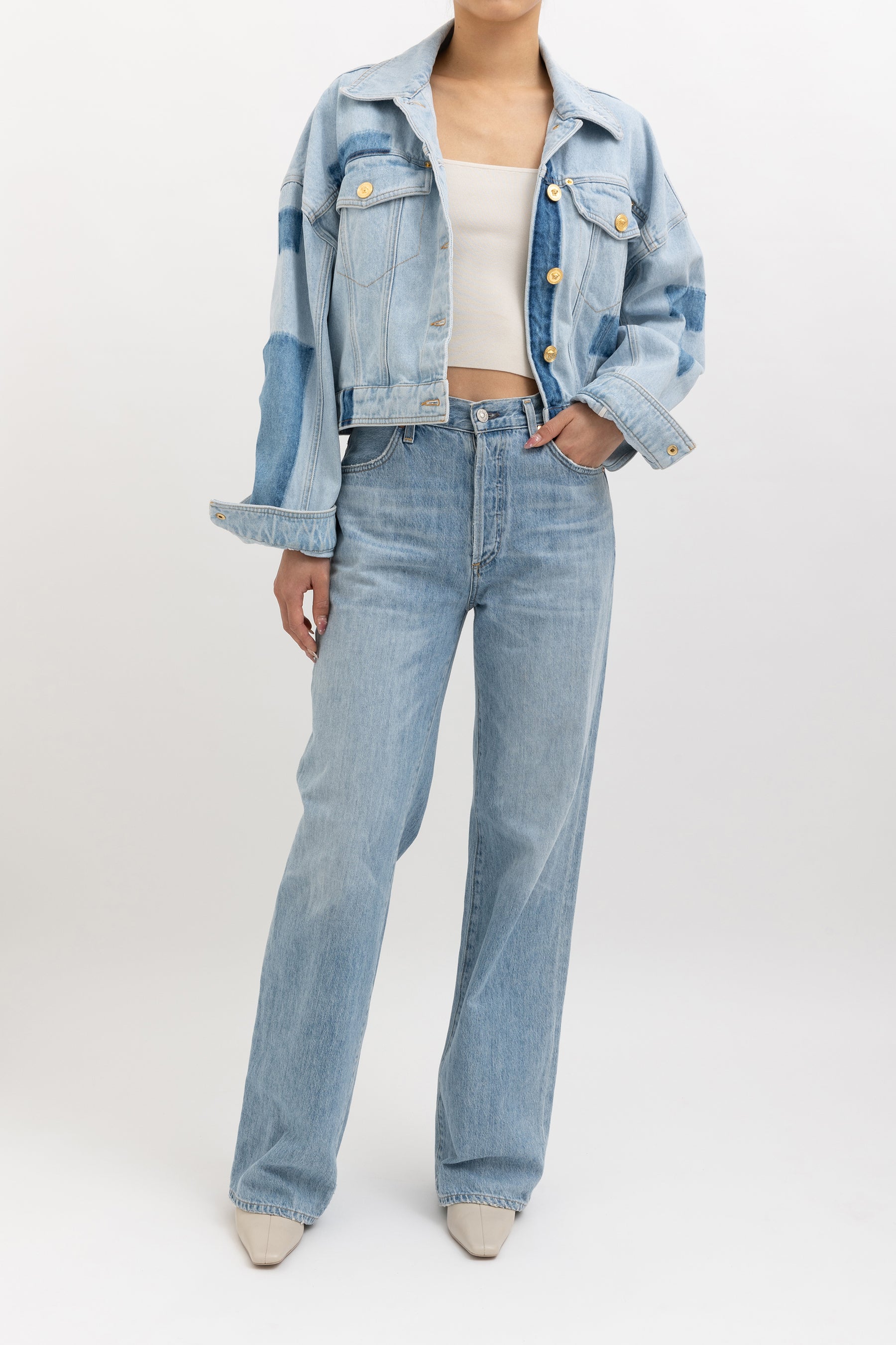 Cropped Denim Jacket