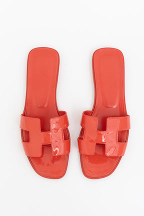 Oran Patent Leather Sandals