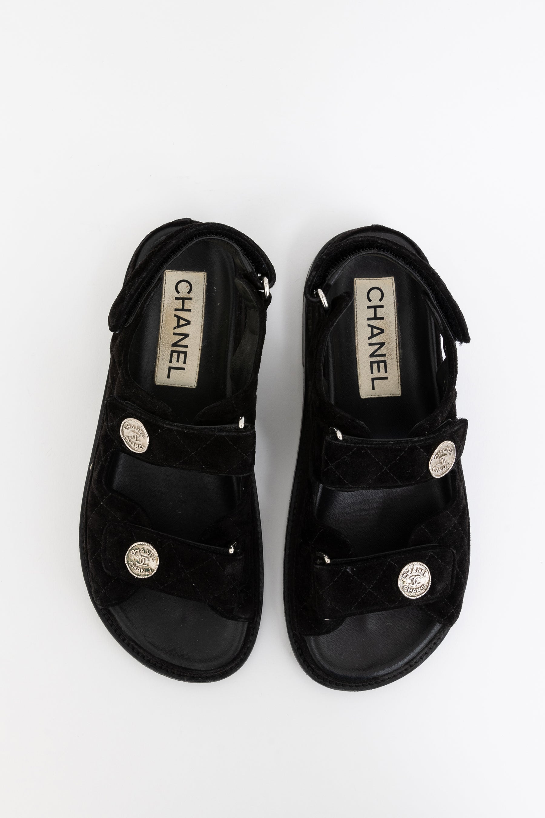 Quilted Velvet Dad Sandals