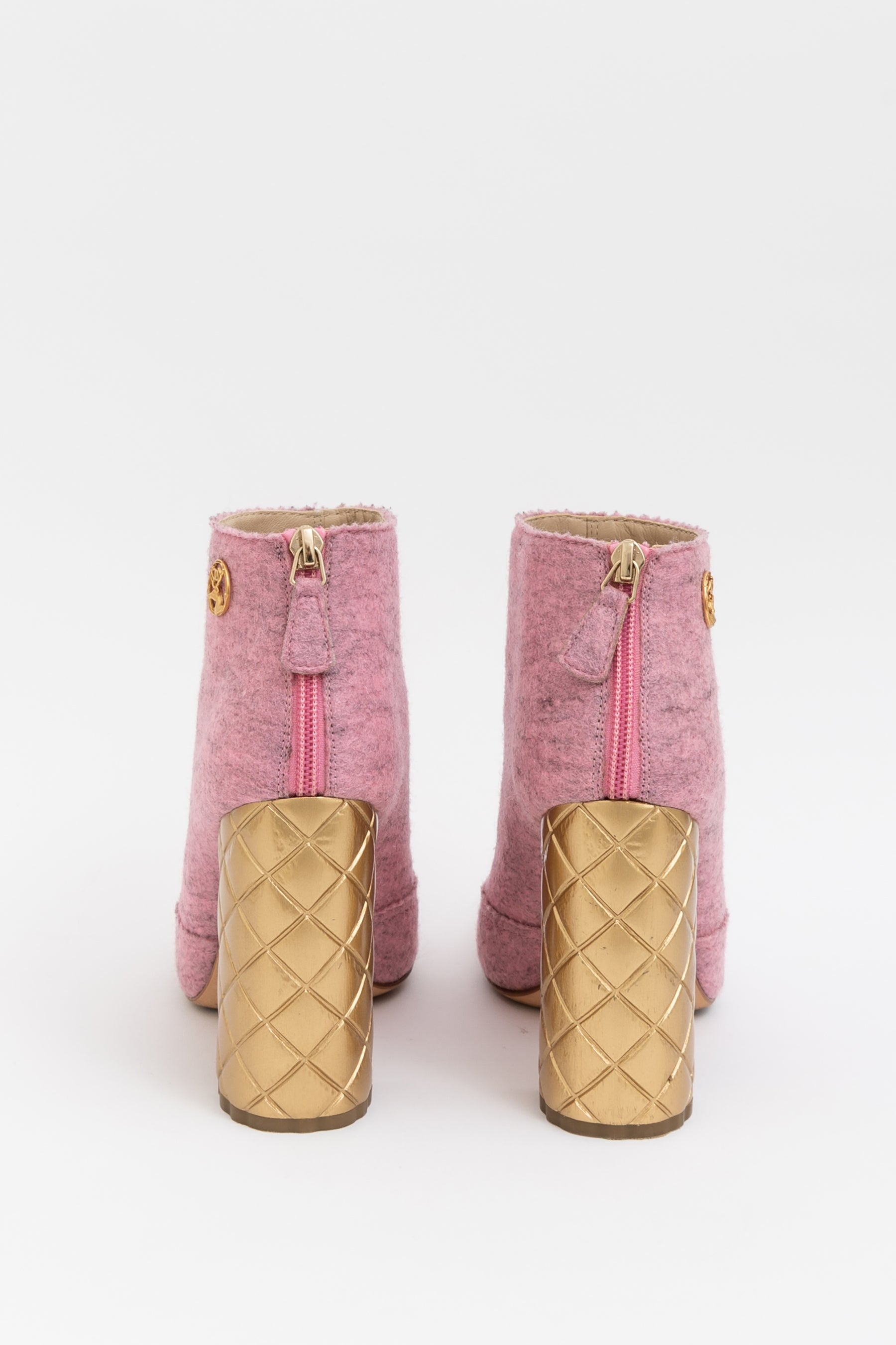 Chine Felt Short Boots