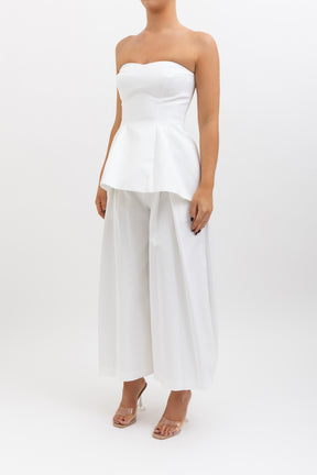 Bustier Strapless Top and Culottes Set