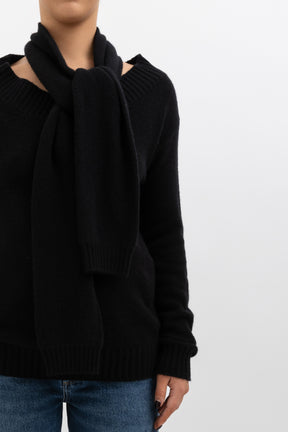 Knit Jumper with Neck Tie