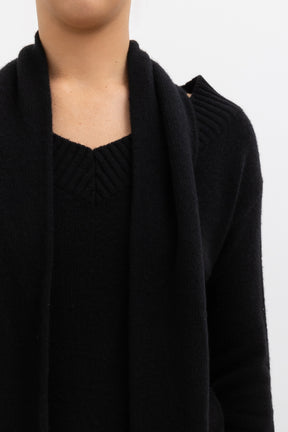 Knit Jumper with Neck Tie