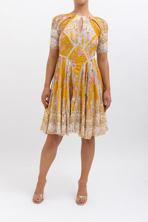 Broderie Anglaise Floral Mini Dress