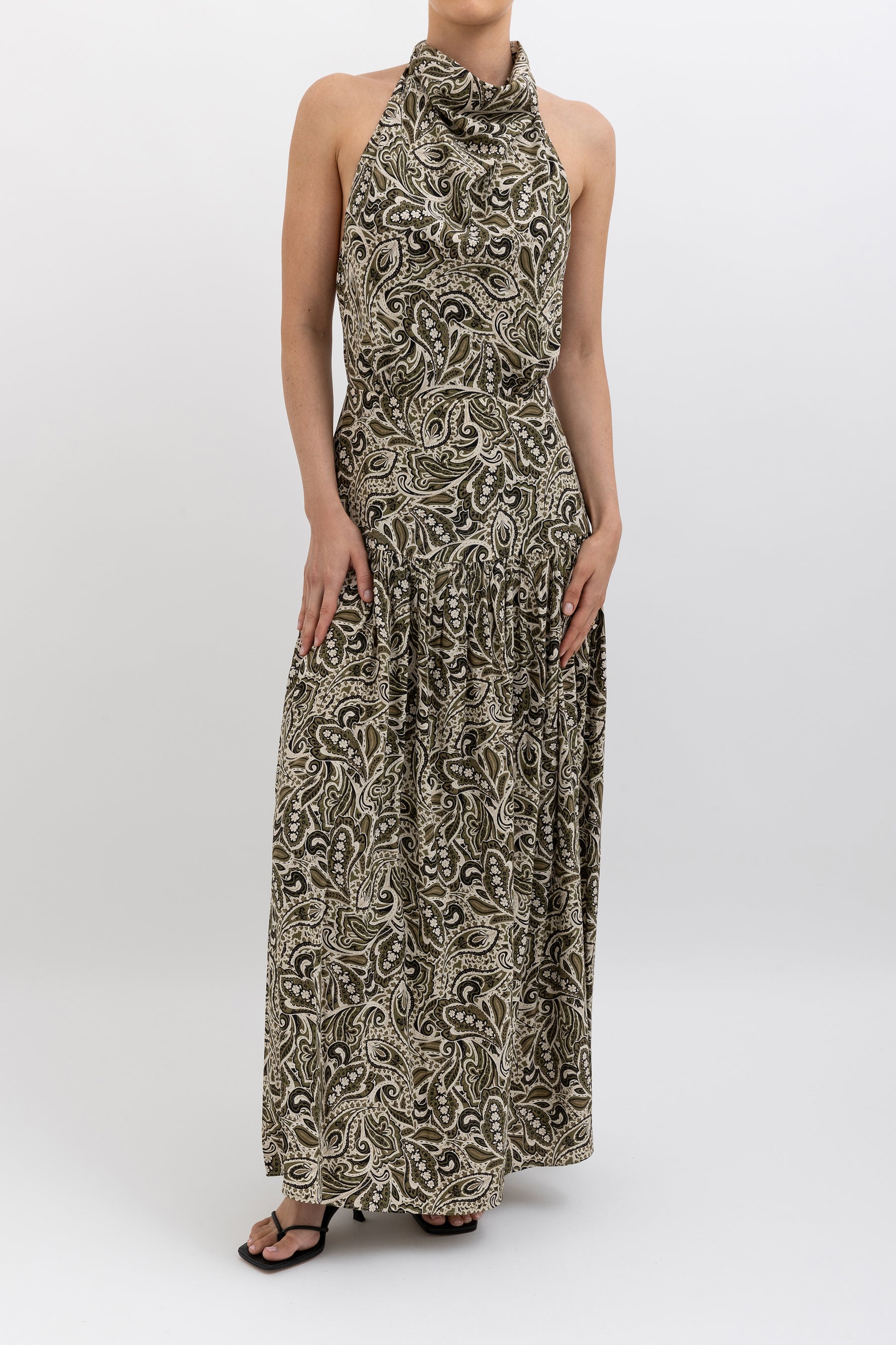 Paisley Halter Dress