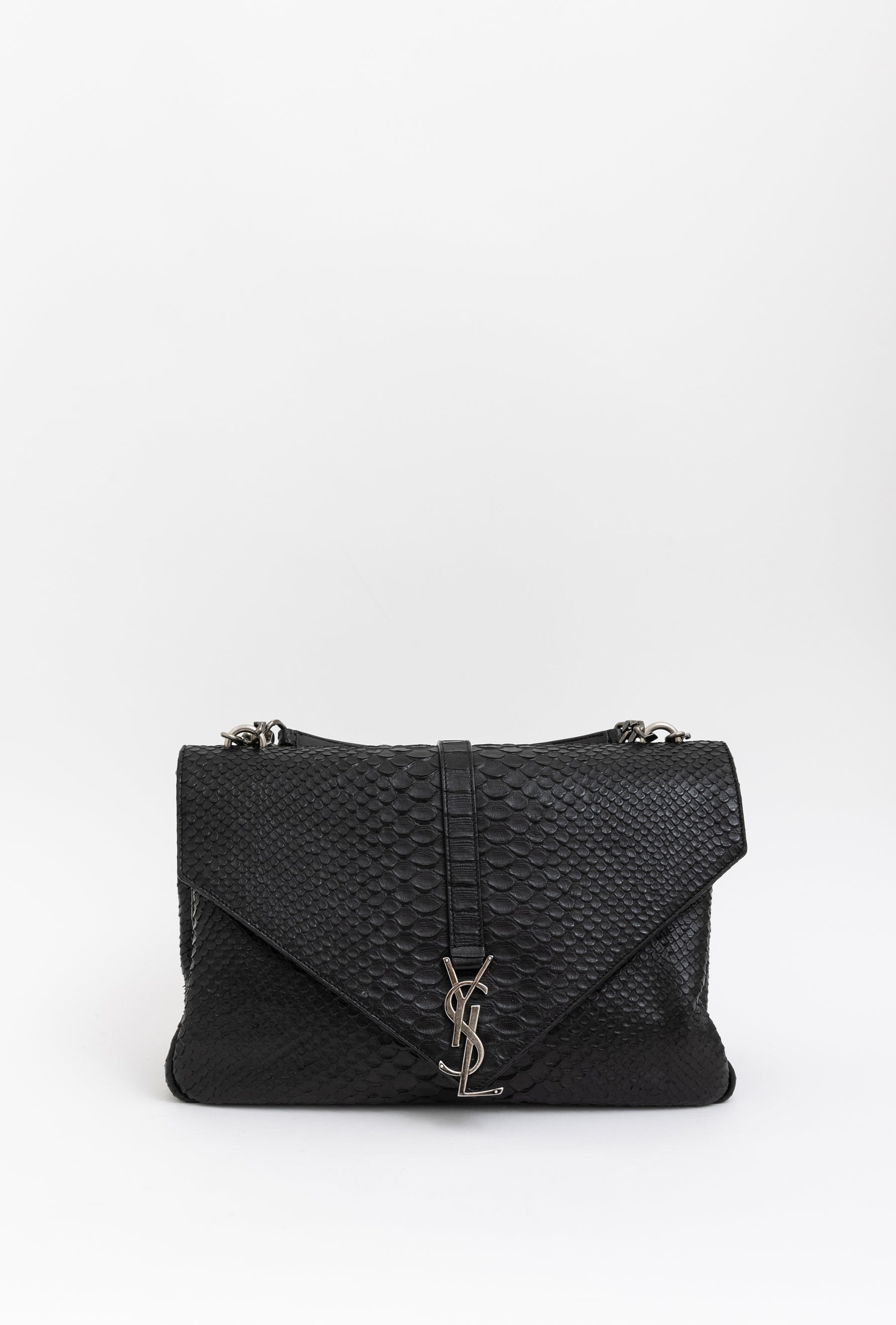 Python Embossed College Shoulder Bag