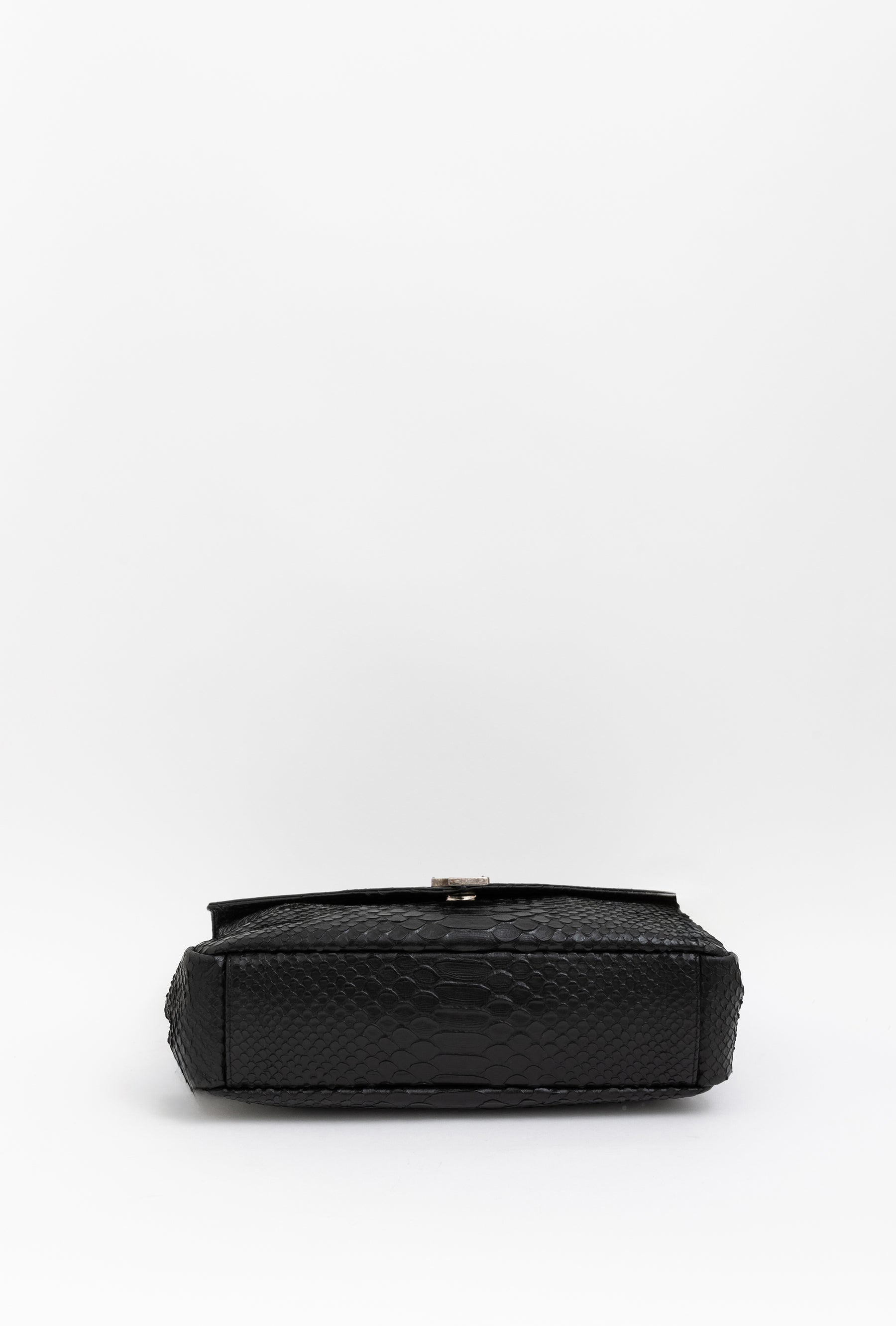 Python Embossed College Shoulder Bag