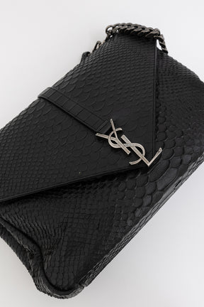 Python Embossed College Shoulder Bag