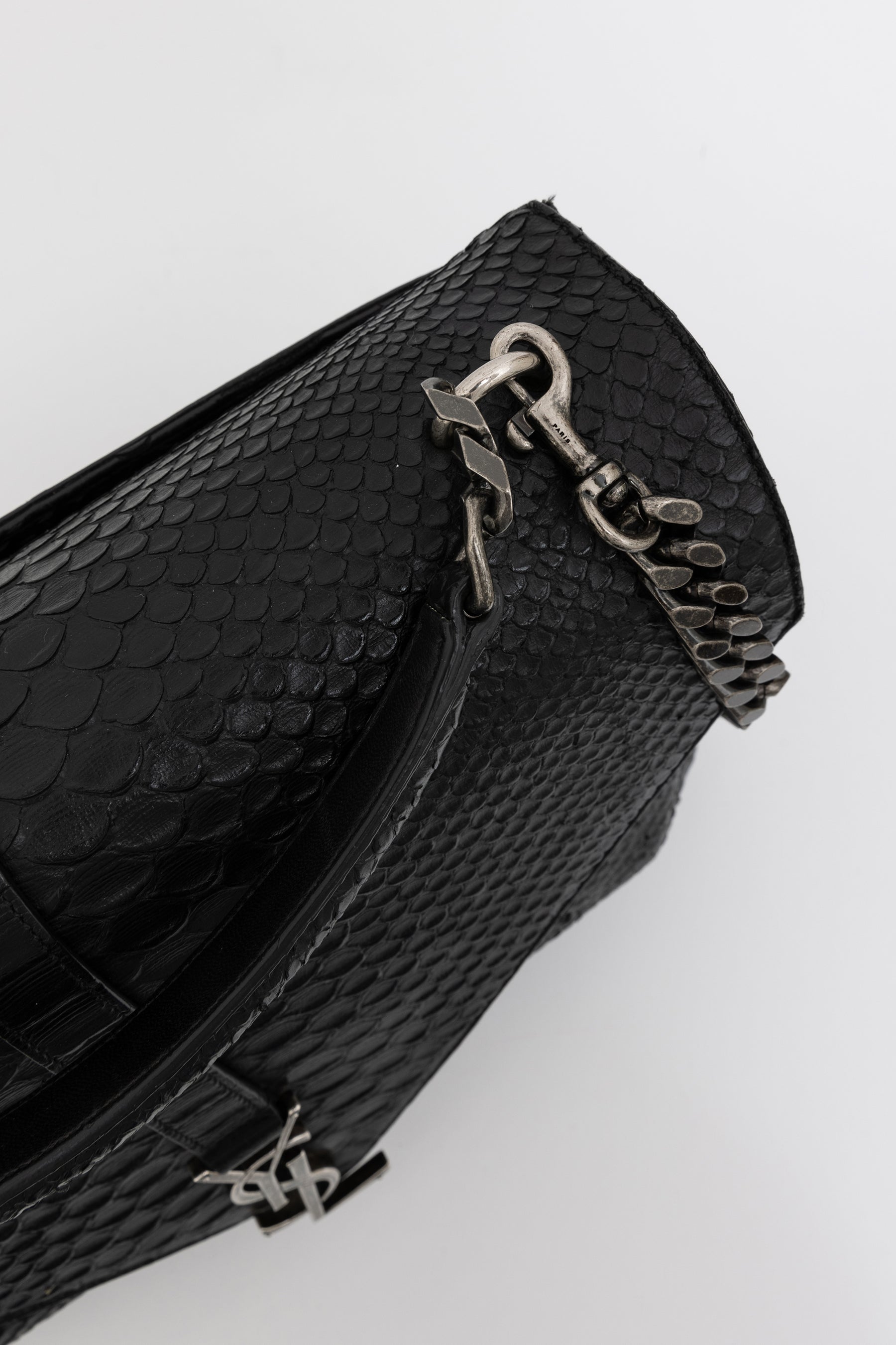 Python Embossed College Shoulder Bag