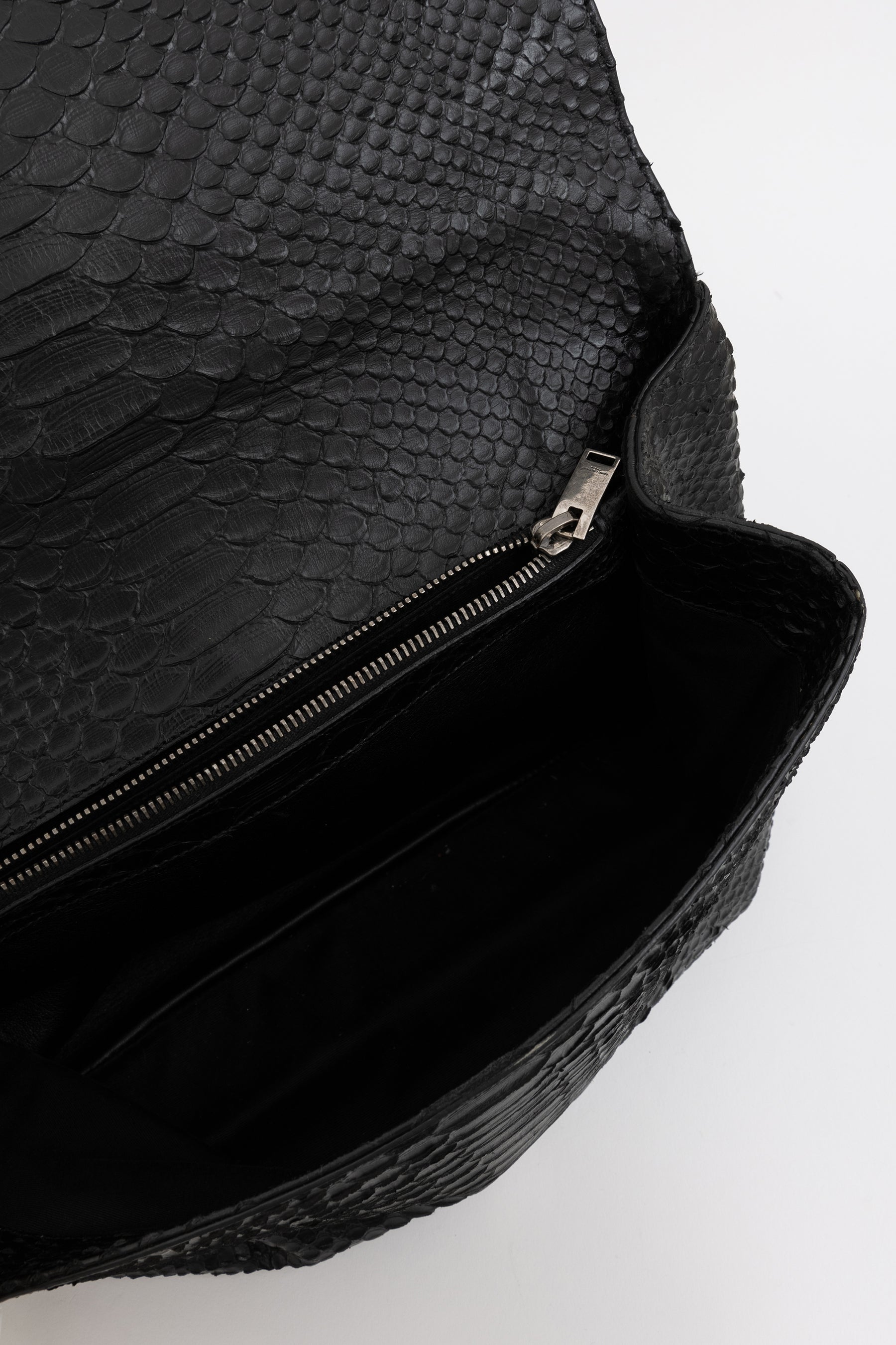 Python Embossed College Shoulder Bag