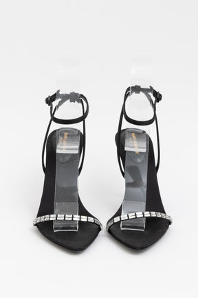 Crystal Gloria 100 Ankle Strap Heels