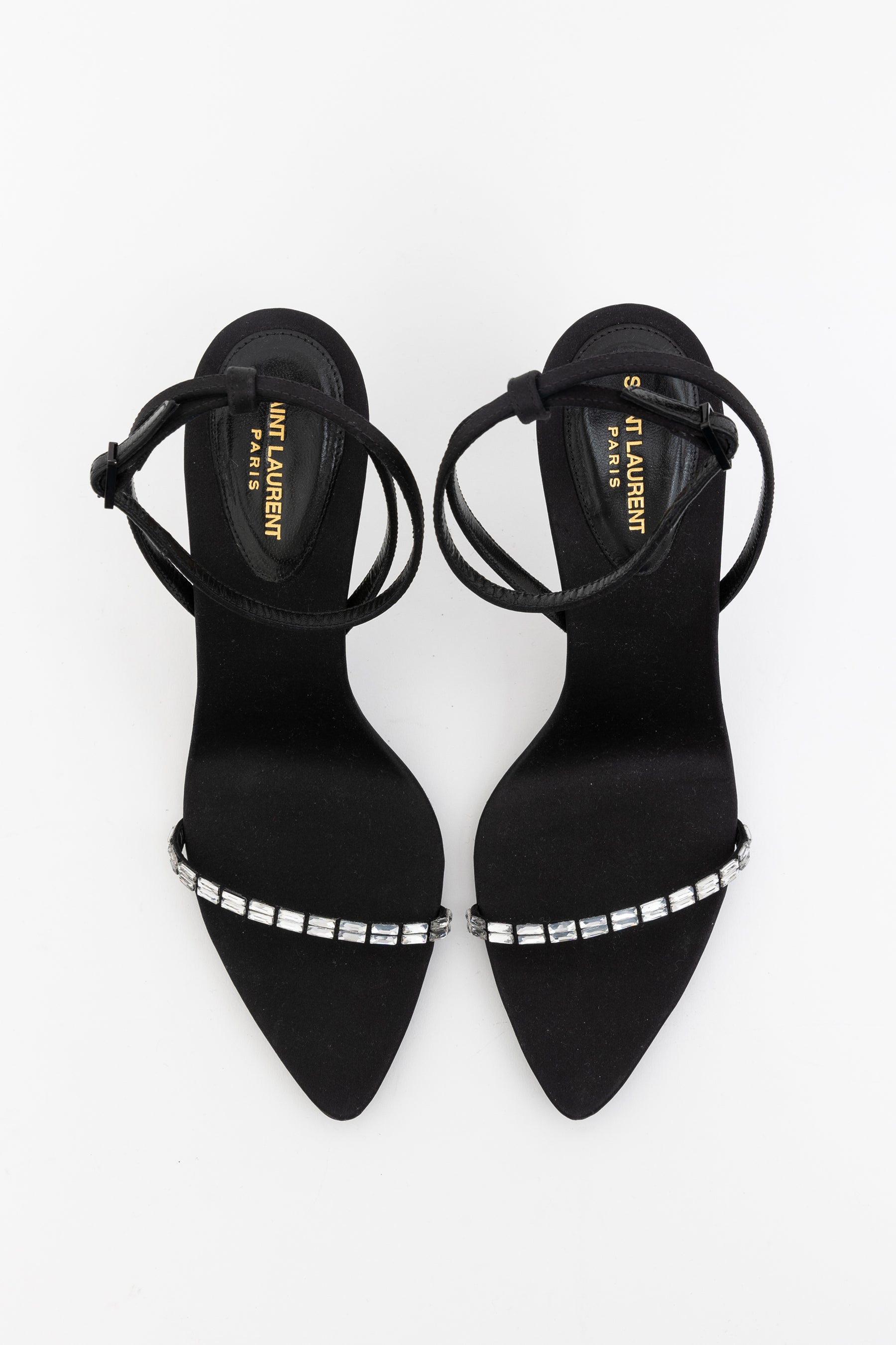 Crystal Gloria 100 Ankle Strap Heels