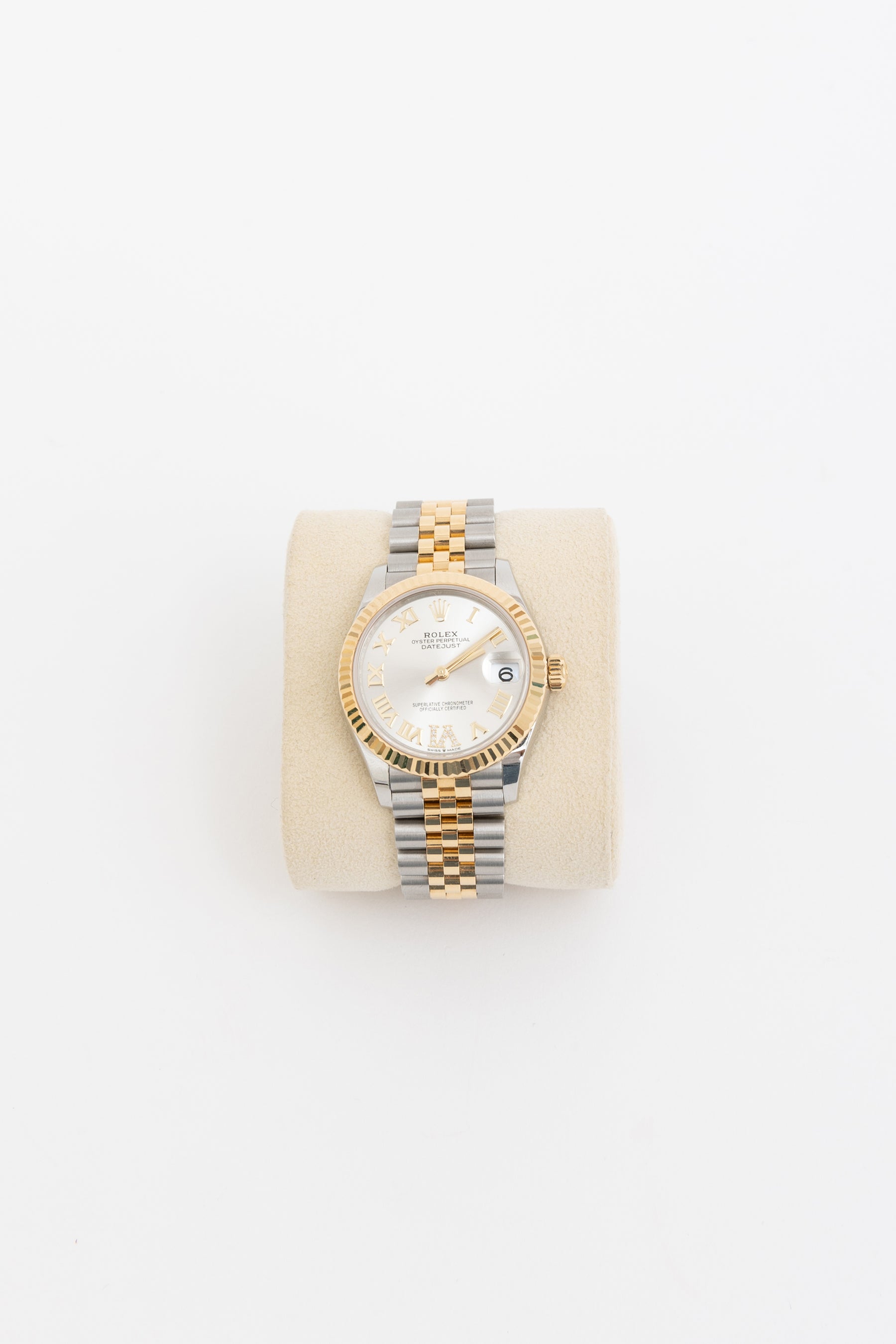 Two Tone Datejust 31mm Fluted Bezel with Jubilee Bracelet