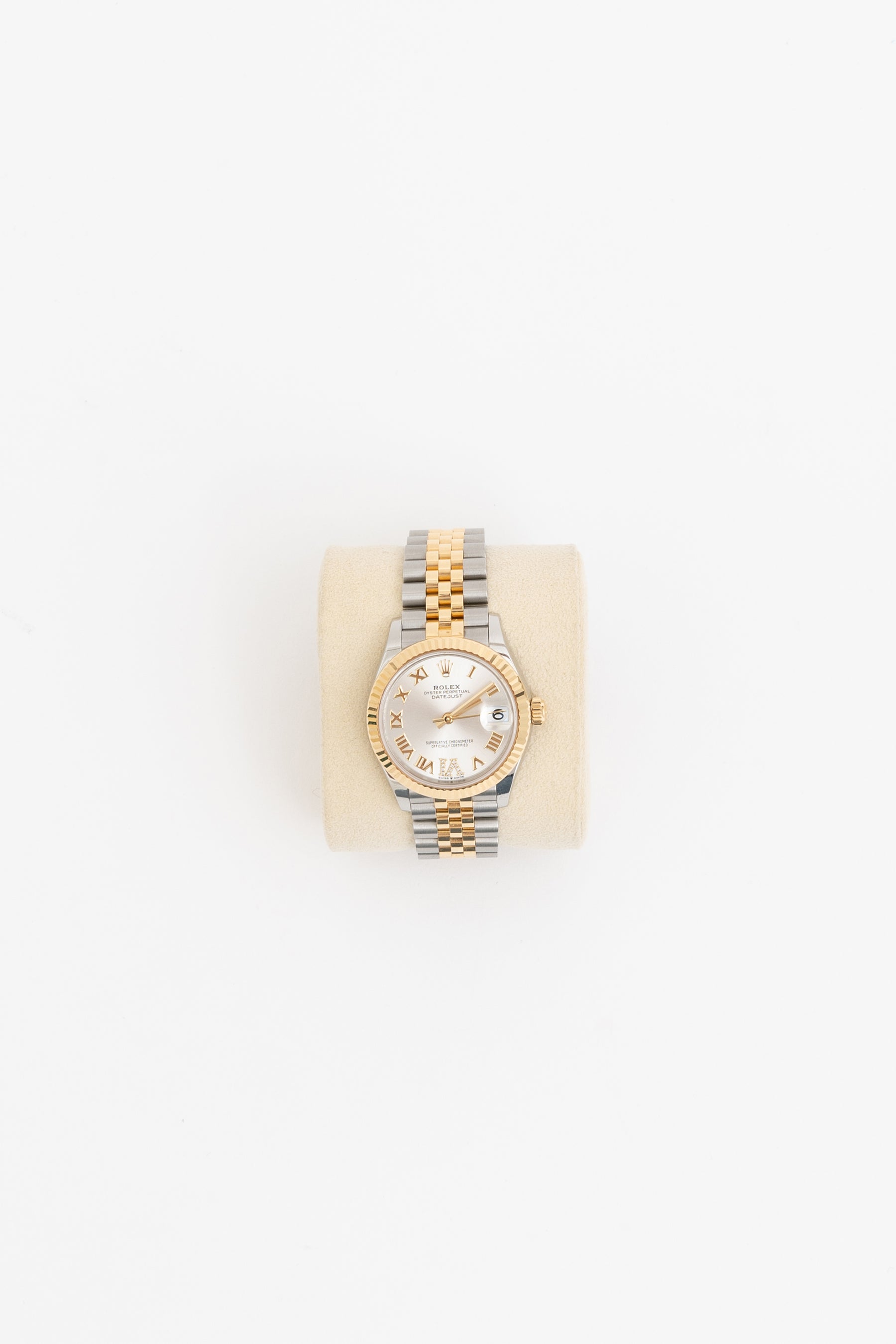 Two Tone Datejust 31mm Fluted Bezel with Jubilee Bracelet