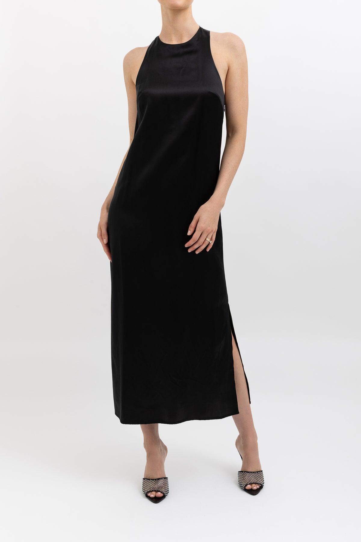 Twist Back Midi Dress