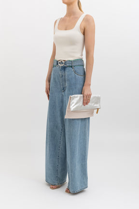 Belted Wide Leg Jeans