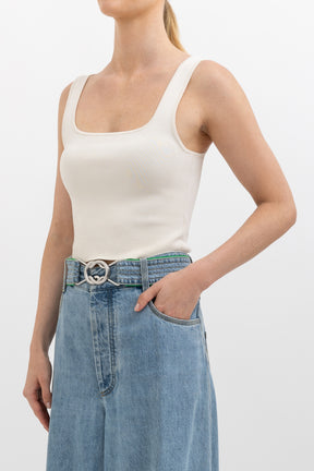 Belted Wide Leg Jeans