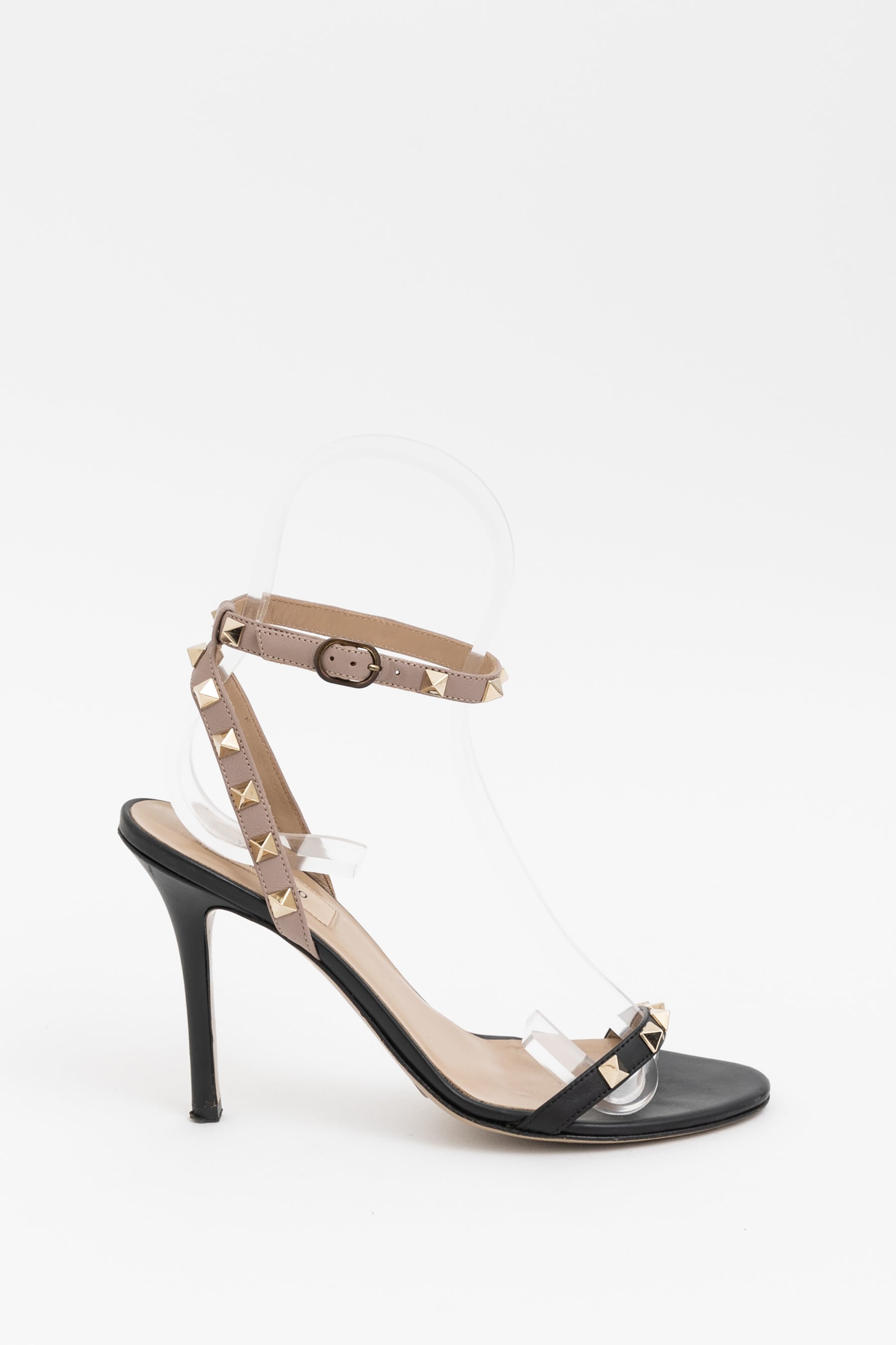 Rockstud Open Toe High Heel