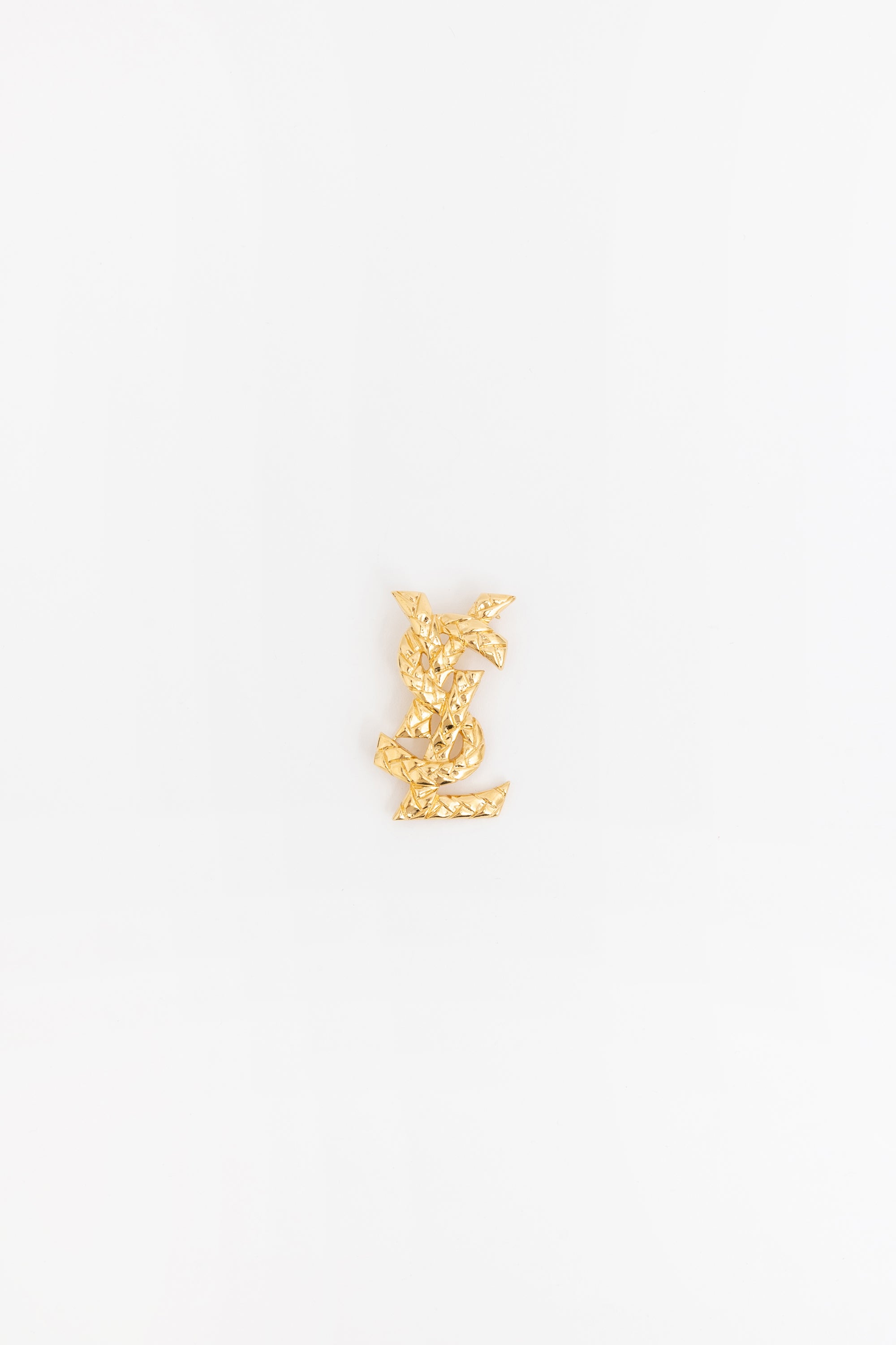 Braided Logo Brooch