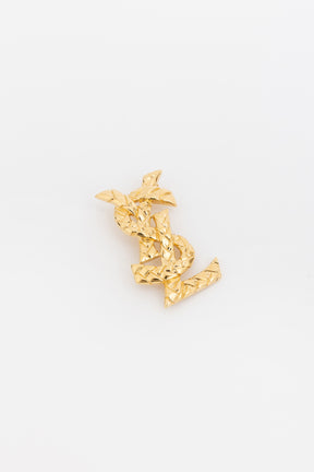 Braided Logo Brooch