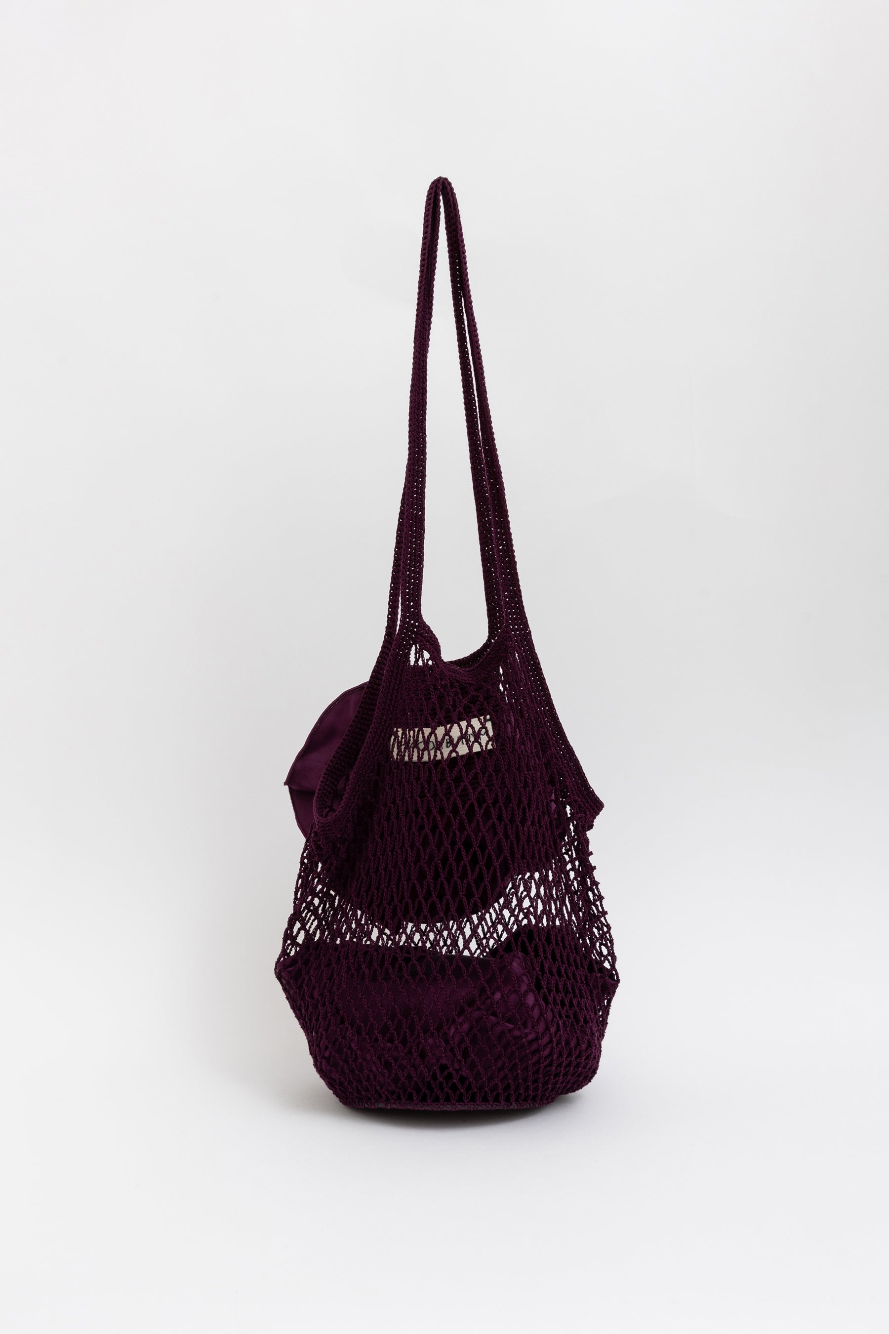 Net Bag with Floral Applique