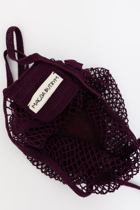 Net Bag with Floral Applique