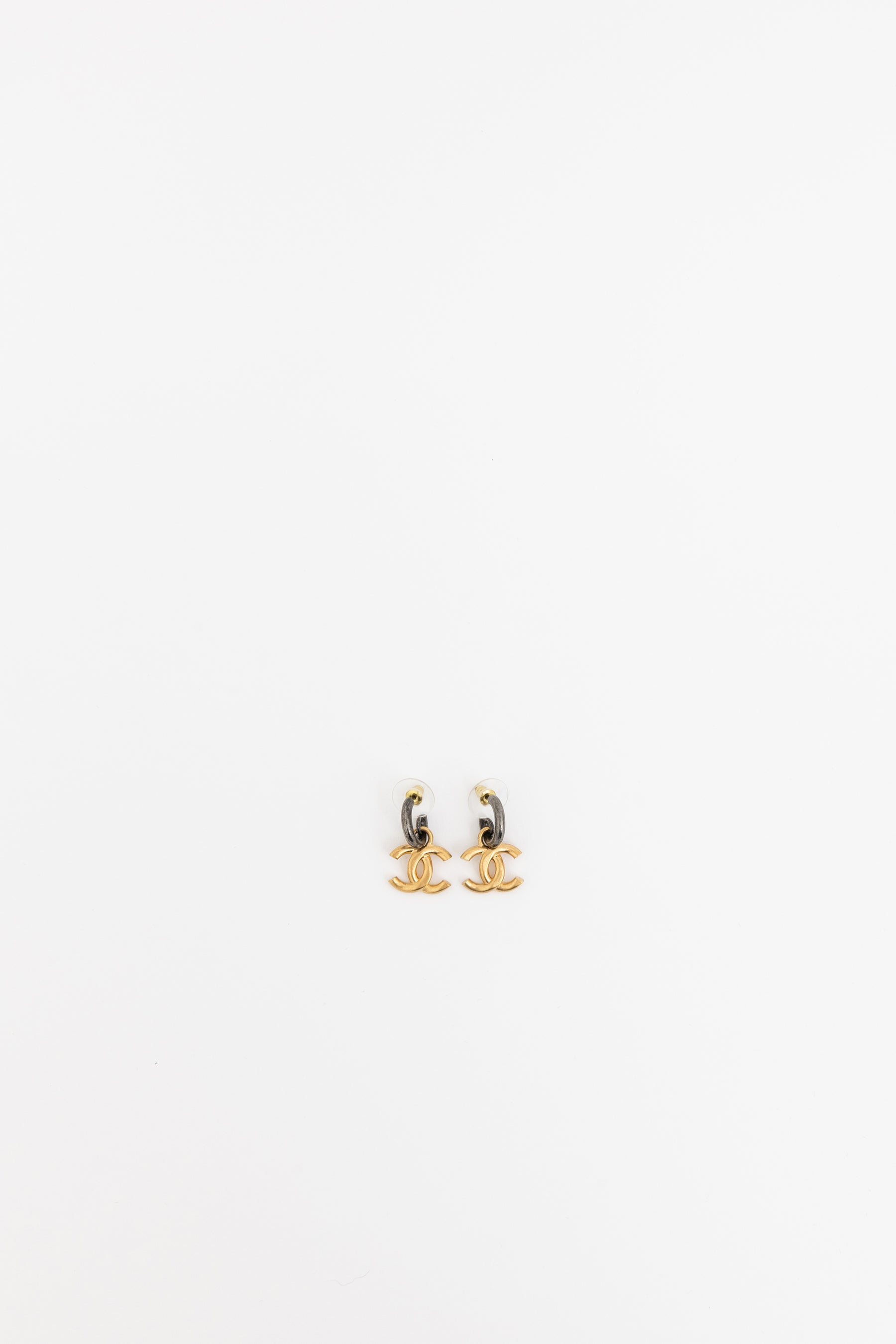 CC Hoop Drop Earrings