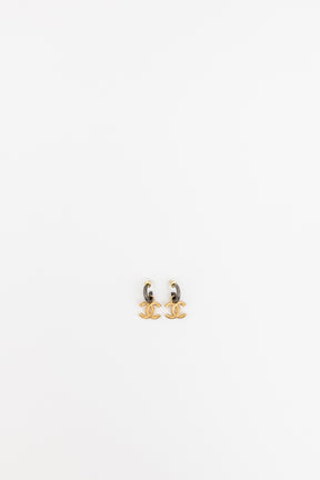 CC Hoop Drop Earrings