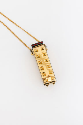 Rockstud Lipstick Case on Chain