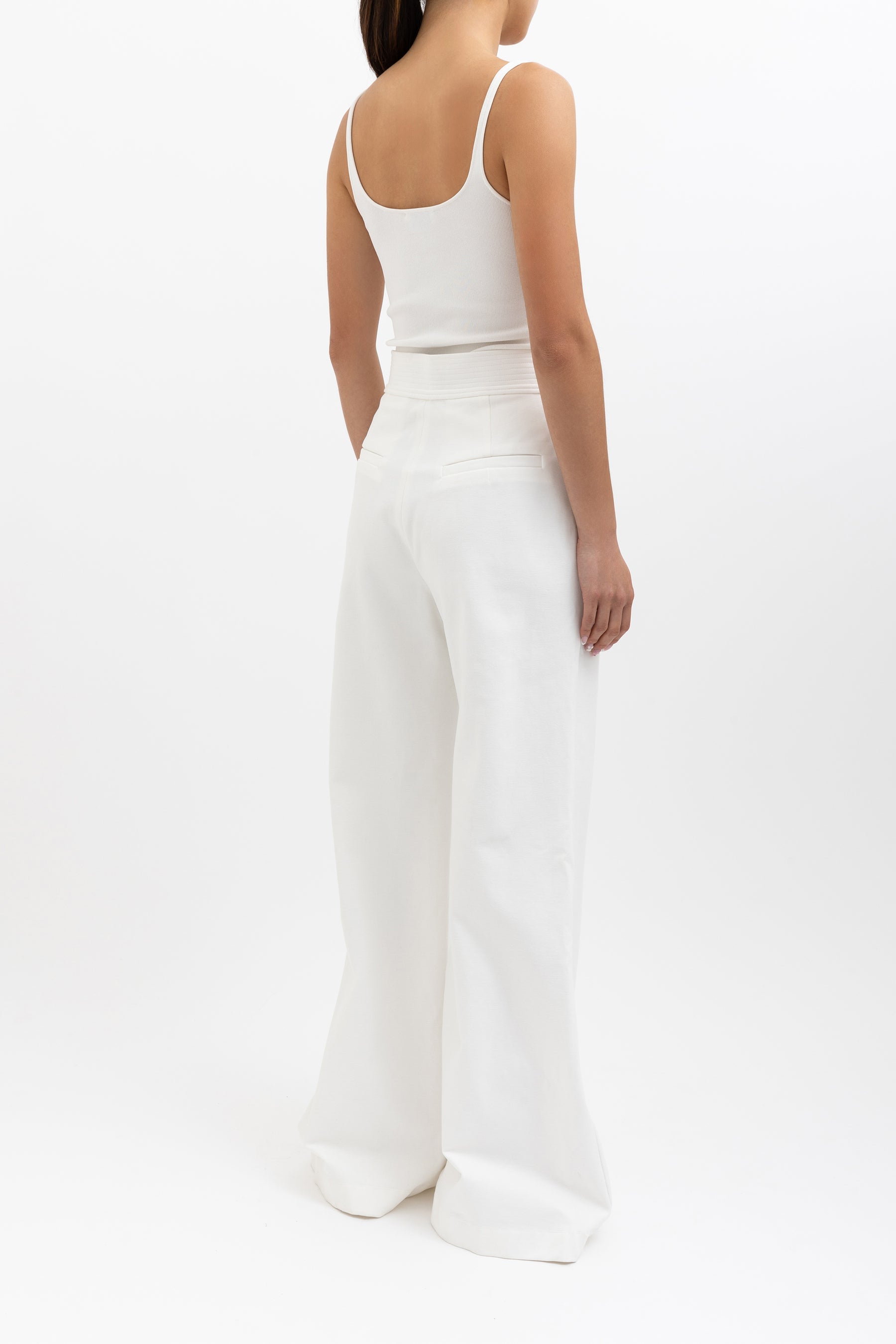 Jersey Wide Leg Trouser