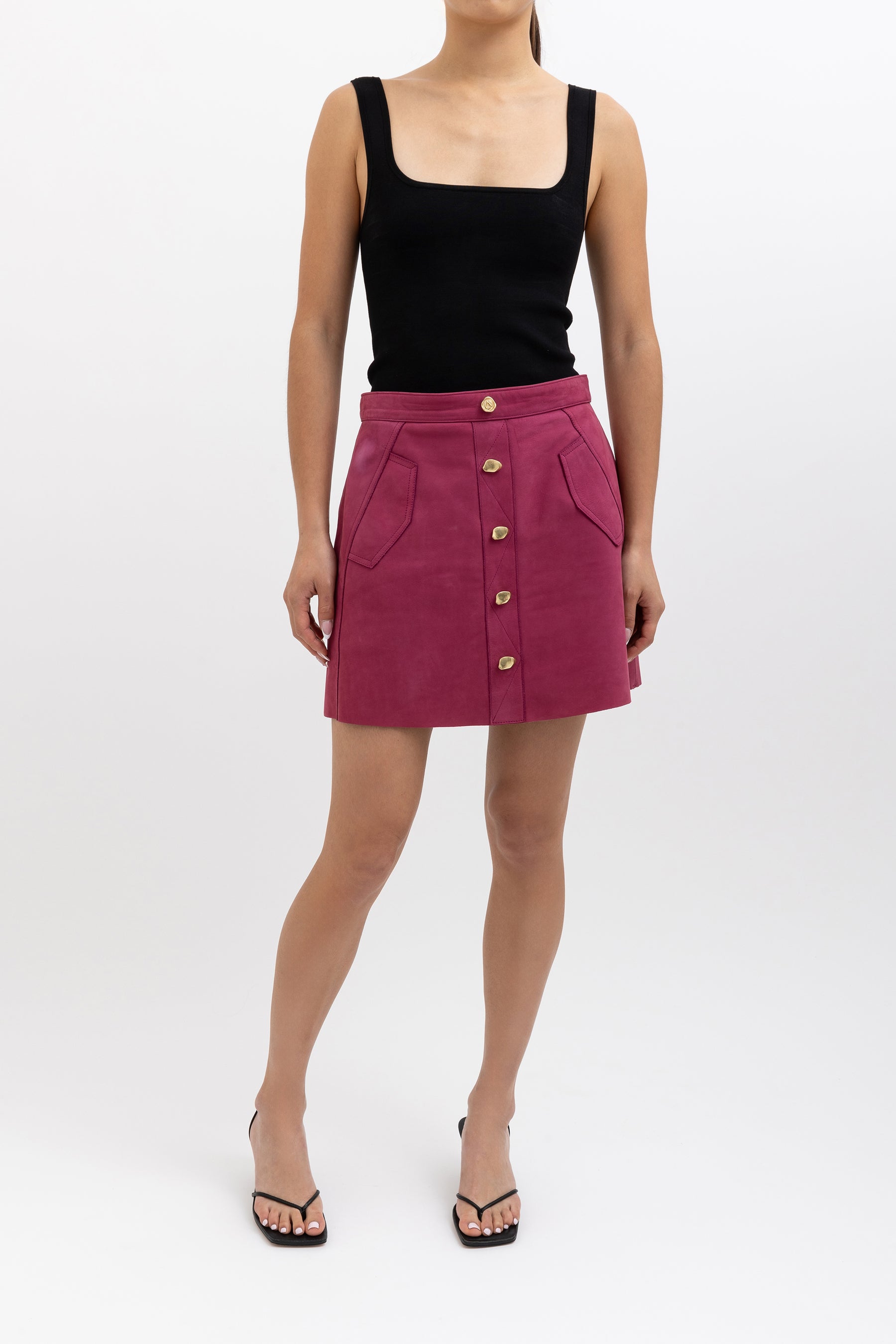 Marina Suede Mini Skirt