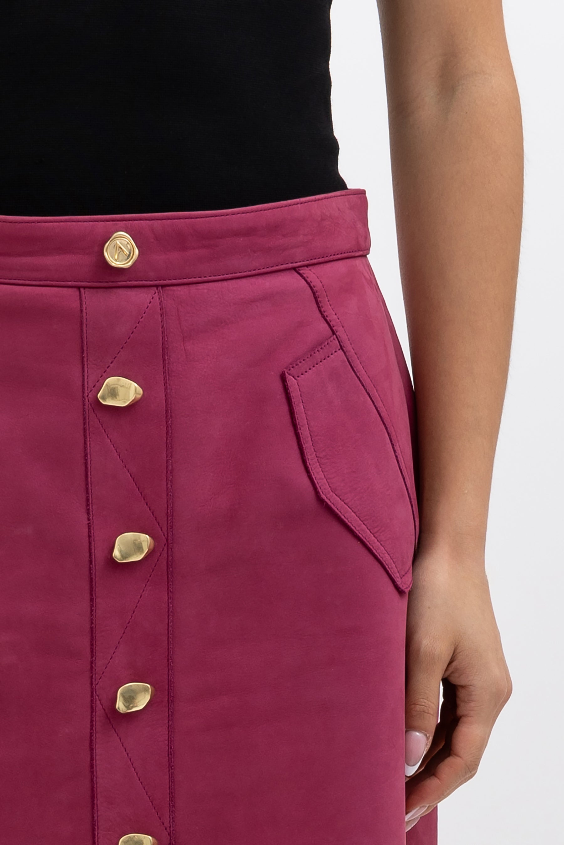 Marina Suede Mini Skirt