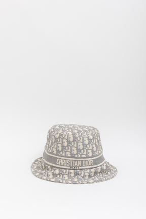 Oblique Small Brim Bucket Hat White