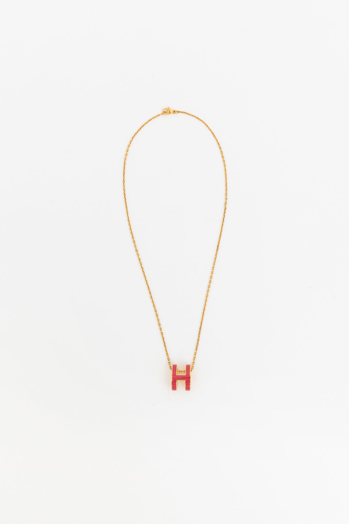 Rouge Grenat and Gold Mini Pop H pendant