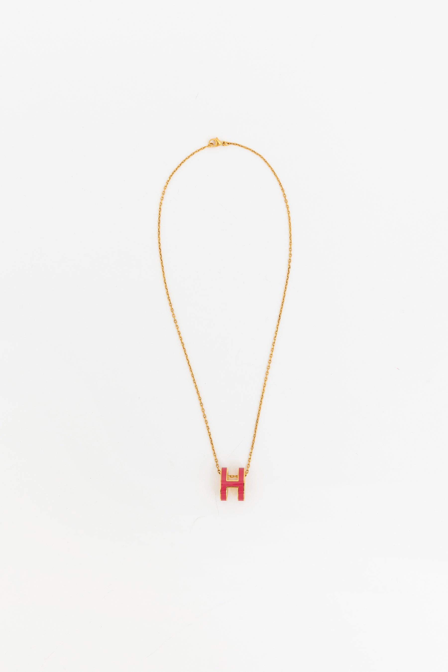 Rouge Grenat and Gold Mini Pop H pendant