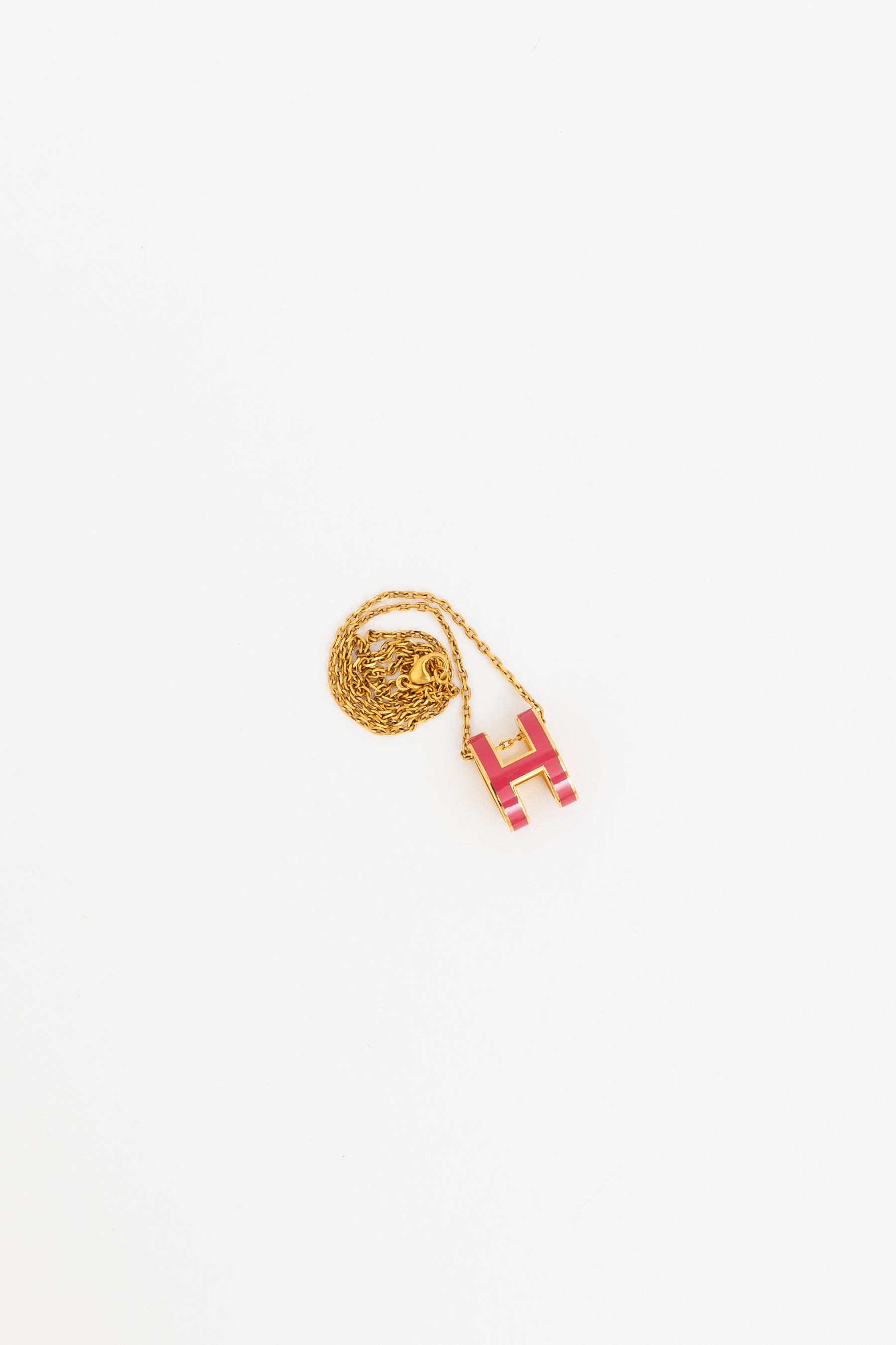 Rouge Grenat and Gold Mini Pop H pendant