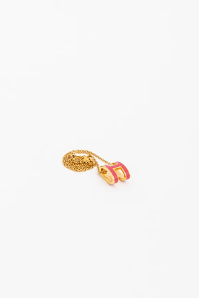 Rouge Grenat and Gold Mini Pop H pendant