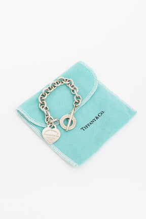 Silver Heart Chain Bracelet