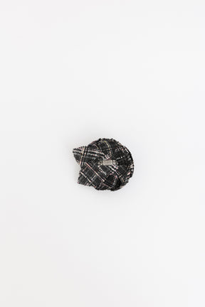 Tweed Camellia Brooch