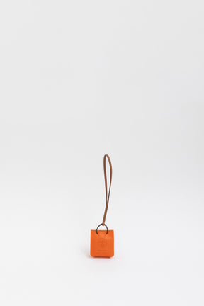 Debossed Logo Bag Charm