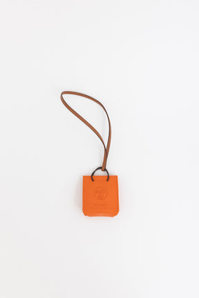 Debossed Logo Bag Charm