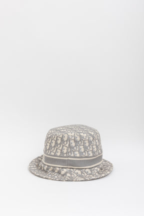 Oblique Small Brim Bucket Hat White