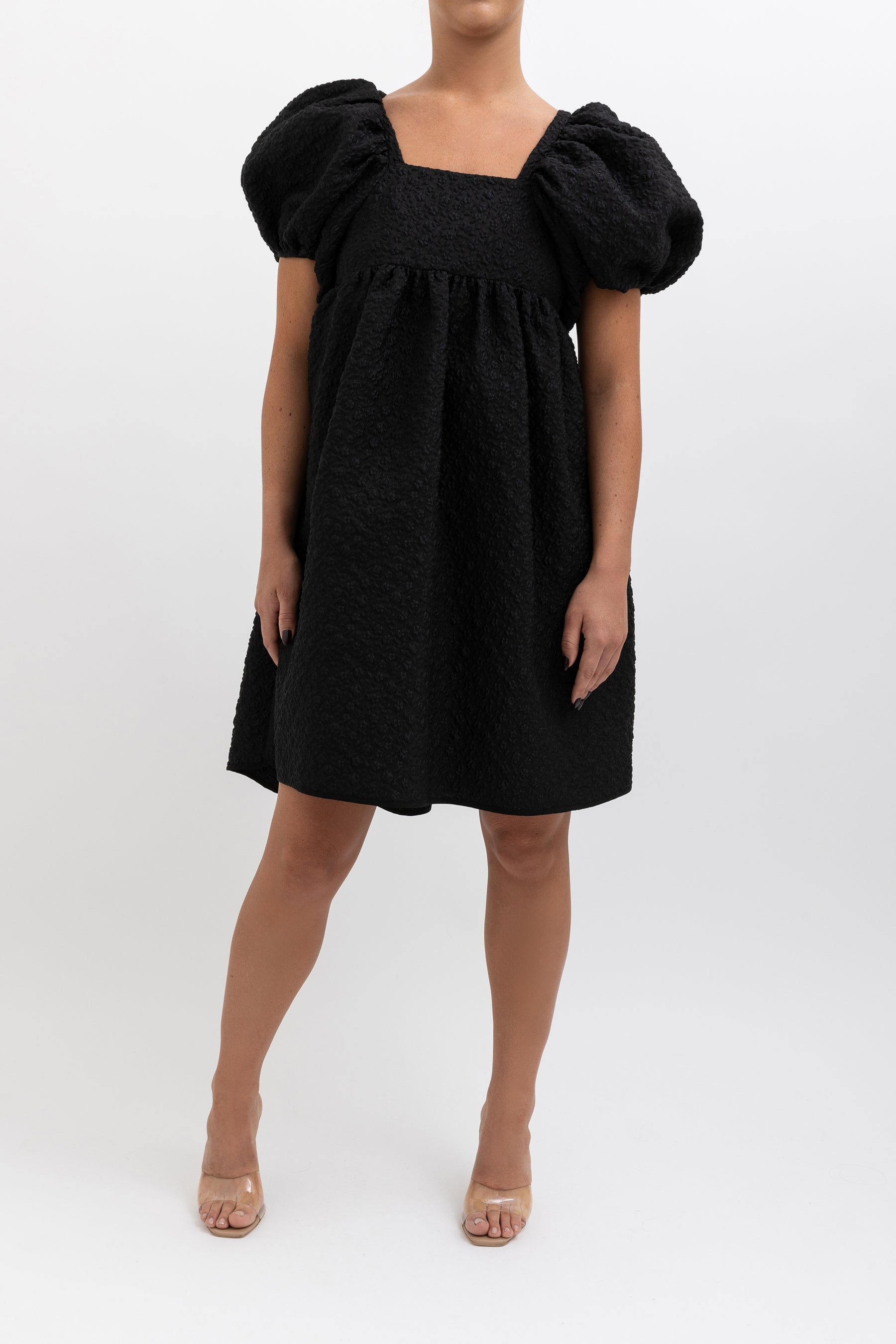 Puff Sleeve Mini Dress