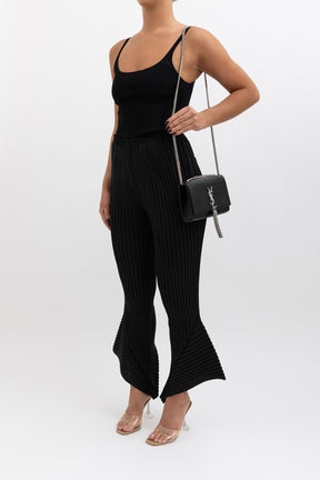 Pleated Kick Flare Pant